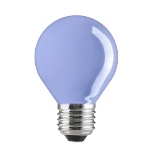 Лампа накаливания цветная (синяя) - General Electric Coloured Spherical 15D1/B/E27 1000h - 91522 фото