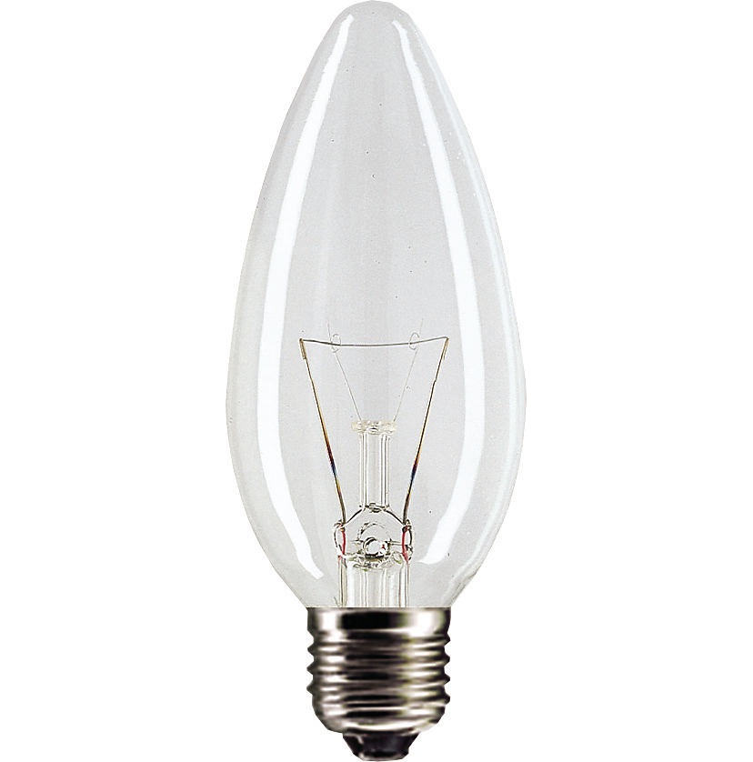 Лампа накаливания свечеобразная - Philips Standard B35 E27 прозрачная 230V 60W 630lm - 872790085488600 фото