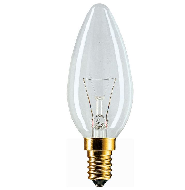 Лампа накаливания стандартная Stan 40W E14 230V B35 CL 1CT/20X5F Philips - 919993105002 (снято с производства) фото