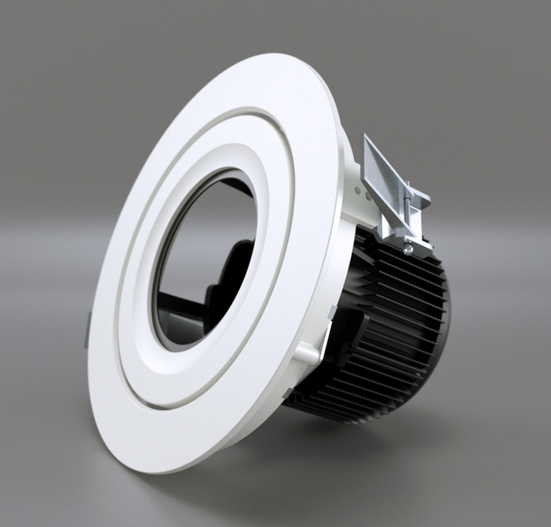 Светильник светодиодный встраиваемый регулируемый - General Electric LED Infusion 4500 LM Adjustable Gimbal DALI White 57W 50000h - 89905 фото