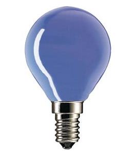 Лампа накаливания цветная - Philips Party 15W E14 220-240V P45 BL 1CT/10X10F 871150033255450 фото