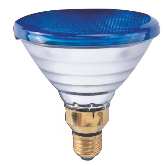 Лампа накаливания рефлекторная (зеркальная цветная ) - OSRAM CONC PAR38FL BLUE 80W 240V E27 12X1 4050300007687 фото