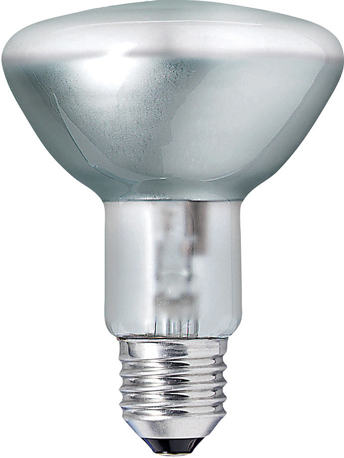 Лампа галогенная в наружной колбе (зеркальная) - Philips EcoClassic R80 230V матовая 70W 2000cd 25° - 925645544201 фото