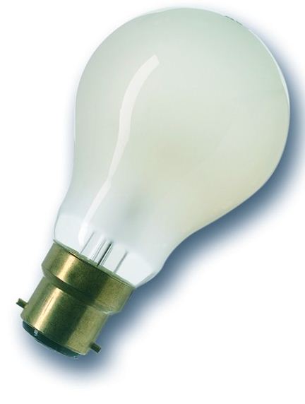 Лампа накаливания стандартная - GE 100A1/ F/B22 230V A50 BX1/10/120MIH 17998 фото