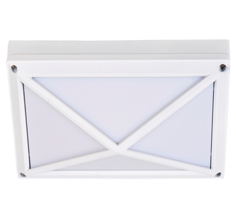 Светильник светодиодный накладной Прямоугольник/Пирамида - Ecola GX53 LED B4157S IP65 матовый 2*GX53 Белый 215x135x85 - FW53PSECS фото