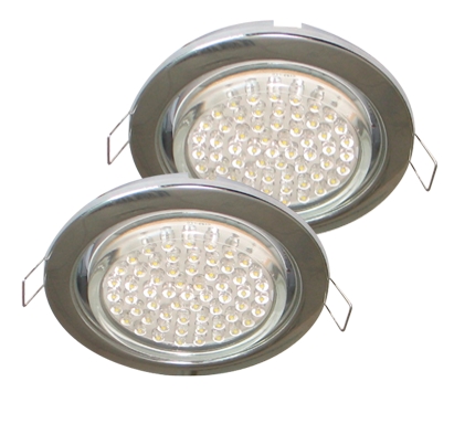 Светильник встраиваемый - Ecola GX53 H4 Downlight without reflector_chrome 38x106 - 2pack - FC53P2ECB фото