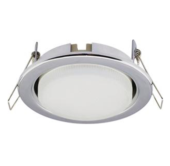 Светильник светодиодный встраиваемый - Ecola Light GX53 H4 LED Хром GX53 LED 6,0W 4200К матовое стекло 38x106 - TC5V60ELC фото