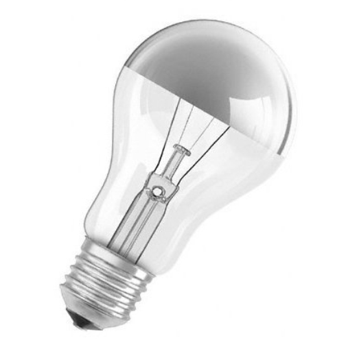 Лампа накаливания специальная декоративная - OSRAM SPC. MIRROR A SILV 40W 230V E27 - 4050300312729 фото