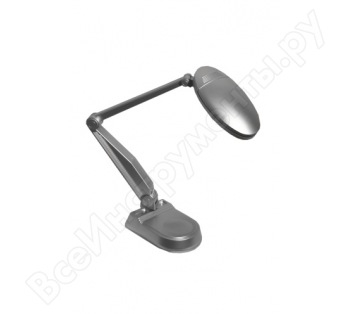 Светильник настольный с КЛЛ - Camelion KD-022 С03 серебро LH9-U G23 - Camelion-3823 фото
