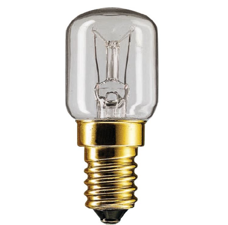 Philips (Pila) - лампа накаливания миниатюрная (для печей вытяжек холодильников) - T25 15W E14 CL Philips (Pila) -872790003112600 фото