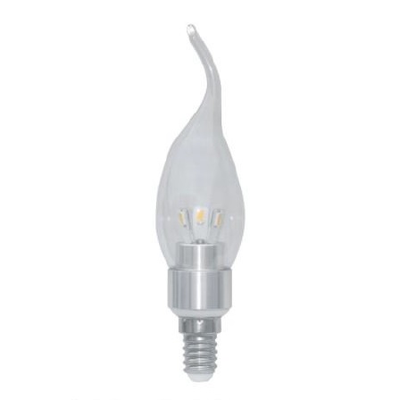 Лампа светодиодная декоративная (свеча на ветру) - LEEK PREMIUM SVD LED 220V 4W 3000K E14 270lm 30000h прозрачная - LE010502-0010 фото