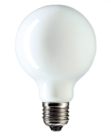 Лампа накаливания шаровидная - Philips Soft 60W E27 230V G80 WH 1CT/30 871150003440378 фото