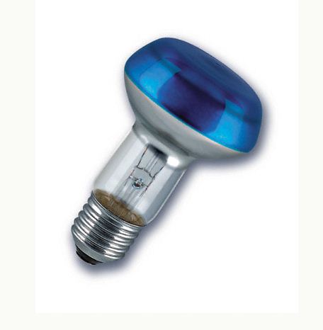 Лампа накаливания рефлекторная (зеркальная цветная ) - OSRAM CONC R63 BLUE SP 40W 230V E27 16X1 4050300310503 фото