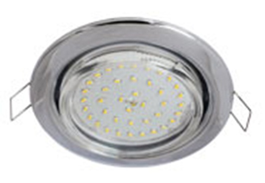 Светильник светодиодный Ecola Light GX53 H4 LED Хром встр.без рефлектора с лампой GX53 LED 4,2W 2800К прозр.стекло 38x106 - TC5W42ELC фото