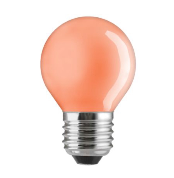 Лампа накаливания цветная (красная) - General Electric Coloured Spherical 15D1/R/E27 1000h - 90531 фото