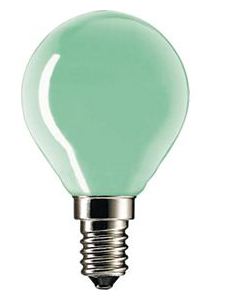 Лампа накаливания цветная - Philips Party 15W E27 220-240V A55 GR 1CT/15 871150036694820 фото