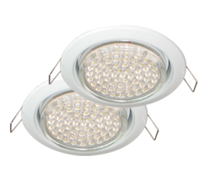 Светильник встраиваемый - Ecola GX53 H4 Downlight without reflector_white 38x106 - 2pack - FW53P2ECB фото