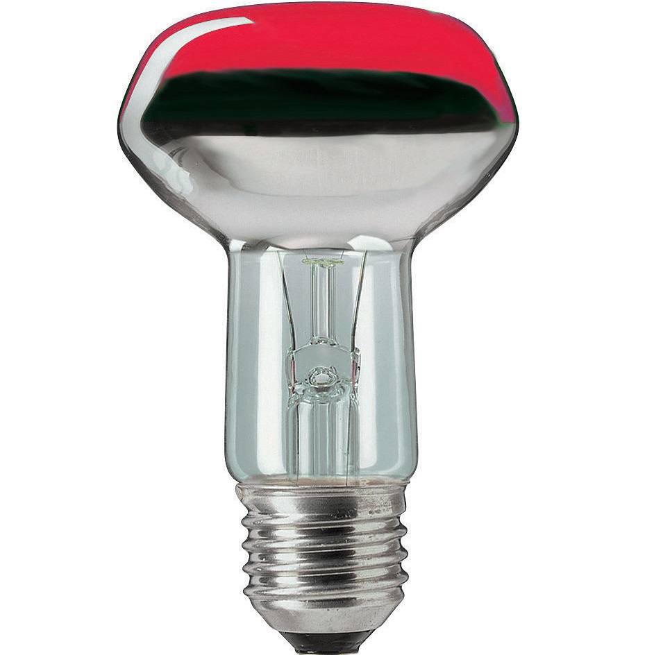 Лампа накаливания рефлекторная - Philips Reflector Colours NR63 E27 230V красная 40W 135lm - 871150006643520 фото