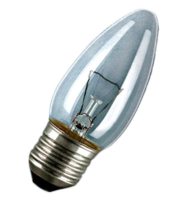 Лампа накаливания свечеобразная - OSRAM CLAS B CL 60W 230V E27 10X10X1 4050300331133 фото