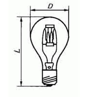 Лампа накаливания прожекторная - завод ЛИСМА, Мордовия, Саранск (Lisma) ПЖ 127-1000-1 - код: Lisma-PZH127-1000-1 фото