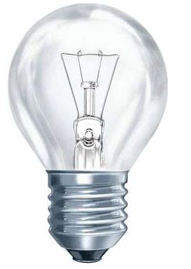 Лампа накаливания сферическая - GE 60D1/CL/E27 230V 1/10/50 MIBY 96933 фото