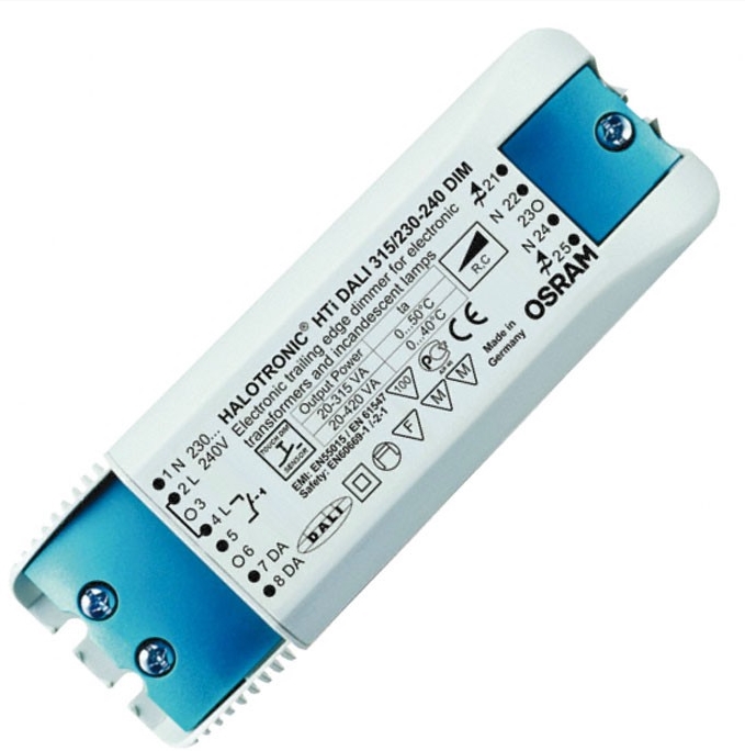 Модуль диммирования (конвертор DALI отсечка фазы) - OSRAM HTi DALI 315/230–240 DIM - 4008321957344 фото