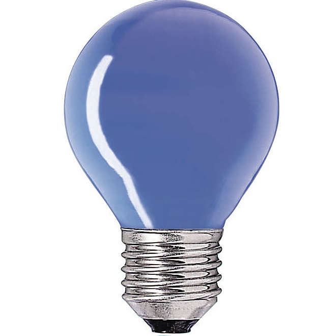 Лампа накаливания цветная - Philips Party 15W E27 220-240V P45 BL 1CT/10X10F 871150017747650 фото
