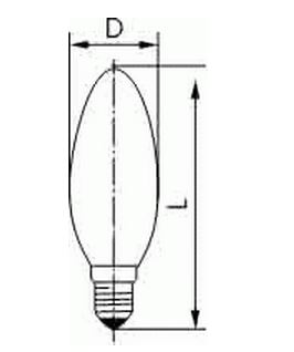 Лампа накаливания декоративная - завод ЛИСМА, Мордовия, Саранск (Lisma) ДСО 230-40 - код: Lisma-DCO230-40-14 фото