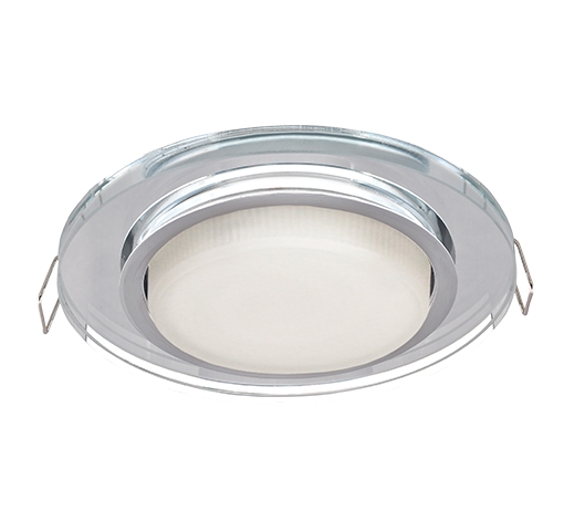 Светильник встраиваемый - Ecola GX53 H4 Glass хром - хром 38x126 - FM53RNECH фото