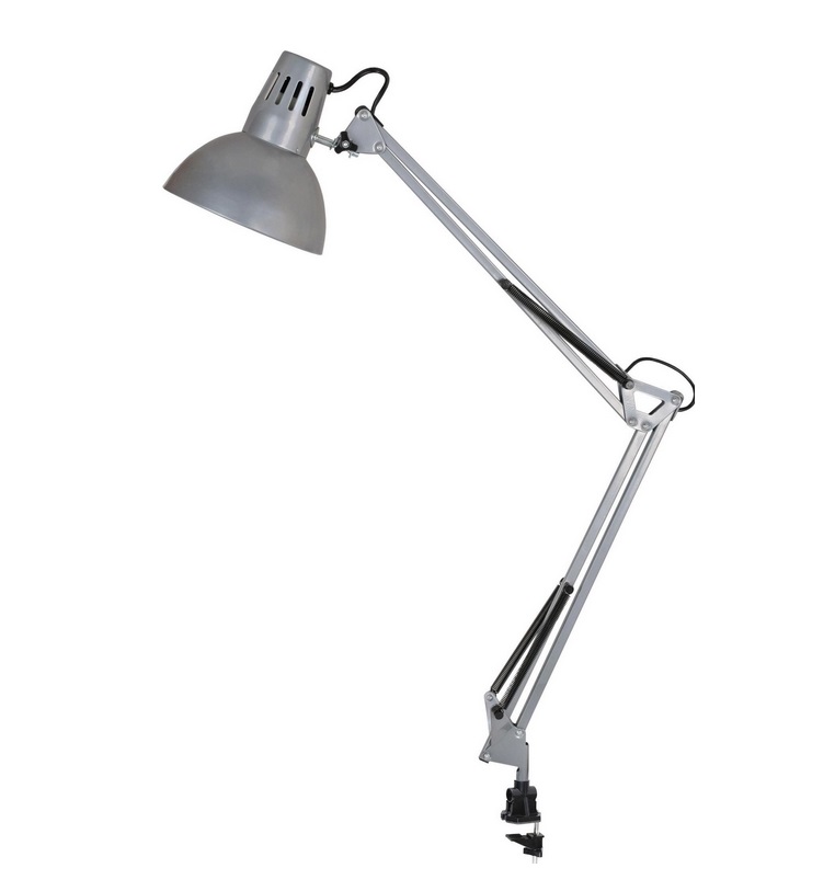 Светильник настольный - Camelion KD-312 С03 серебро 60/A/Е27 - Camelion-5763 фото