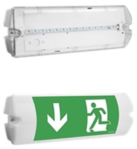 Аварийный светильник Awex ECO HELIOS LED ECO IP65 1.2W 1ч, постоянного типа, прозрачный рассеиватель - HL1.2E1SATR фото