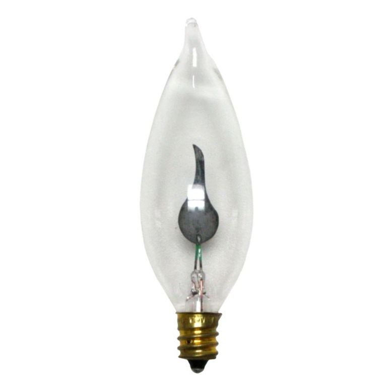 Лампа накаливания декоративная (цветная) GE - DECOR BA FLICKER CL 3W 230V E14 (мерцающий огонь d=35 l=125) - - 650715 фото